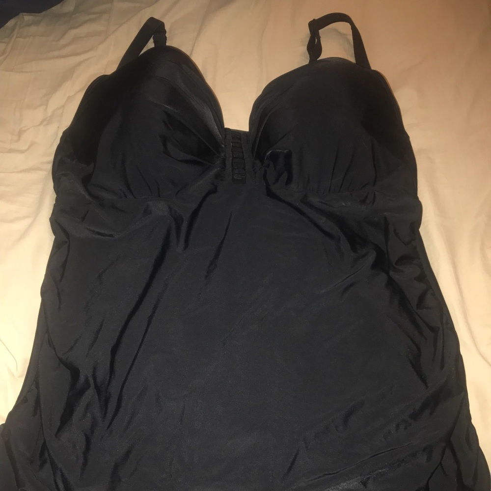 Cacique Black Swim Top